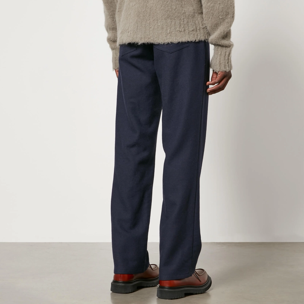 AMI Paris Wool Straight-Leg Trousers - XL